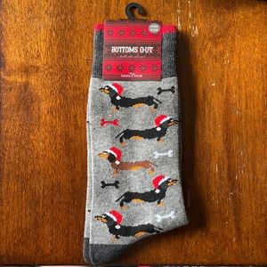 Santa Dachshund socks